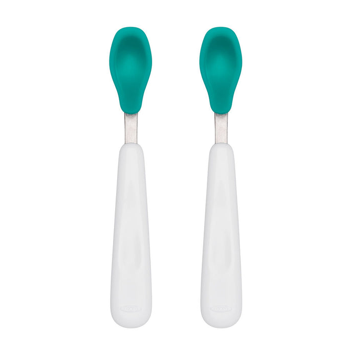 OXO Tot Feeding Spoon with Soft Silicone 2 Pack - Teal