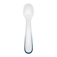 Load image into Gallery viewer, OXO Tot On-The-Go Plastic Fork &amp; Spoon Set With Travel Case - Navy
