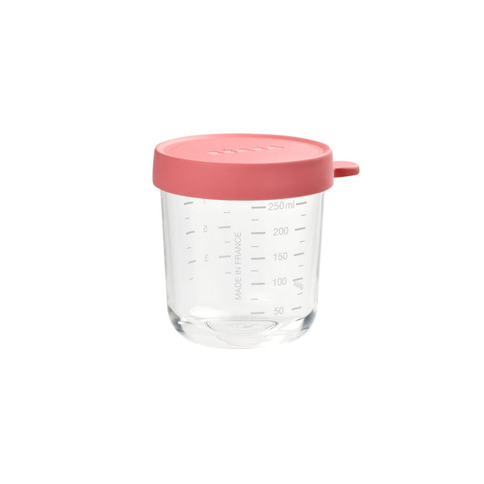Beaba Superior Glass Conservation Jar 250ml - Pink