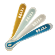 Load image into Gallery viewer, Beaba 1st Age Silicone Spoons Set of 4 - Rainbow
