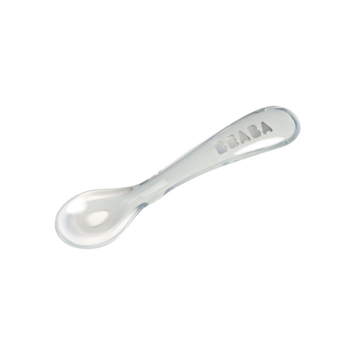 Beaba 2nd Age Soft Silicone Spoon - Grey