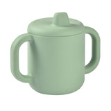 Beaba Silicone Learning Cup with Spout Lid - Sage Green