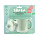 Beaba Silicone Learning Cup with Spout Lid - Sage Green