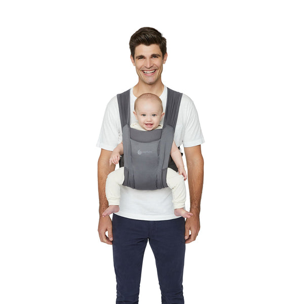 Ergobaby Embrace Soft Air Mesh Newborn Baby Carrier - Washed Black