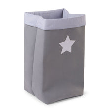 Load image into Gallery viewer, Childhome Canvas Storage Basket - Grey Stripes - 32x32x60CM

