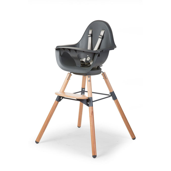 Childhome Evolu One.80° High Chair - Natural Anthracite