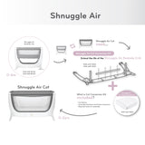 Shnuggle Air Bedside Crib - Dove Grey (4)