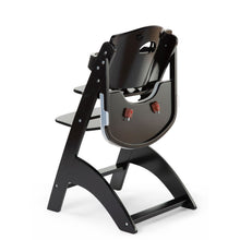 Load image into Gallery viewer, Childhome Lambda 3 Baby High Chair + Feeding Tray - Black
