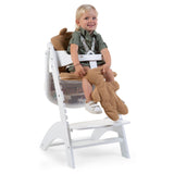Childhome Lambda 3 Baby High Chair + Feeding Tray - White