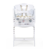 Childhome Lambda 3 Baby High Chair + Feeding Tray - White