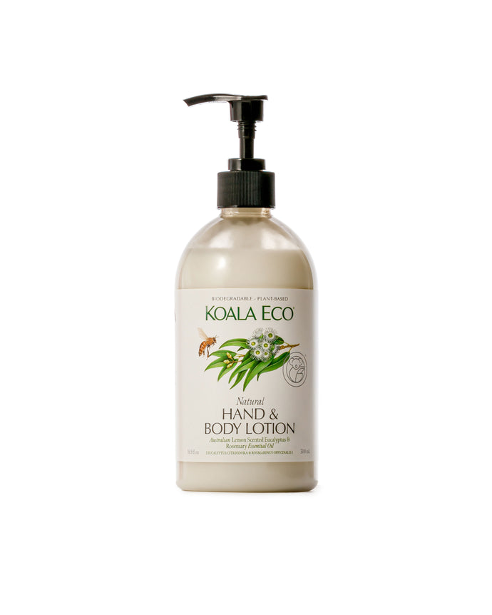 Koala Eco Natural Hand & Body Lotion Lemon Scented Eucalyptus & Rosemary Essential Oil - 500ml