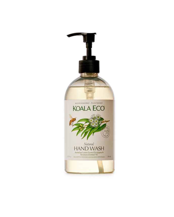 Koala Eco Natural Hand Wash Lemon Scented Eucalyptus & Rosemary Essential Oil - 500ml