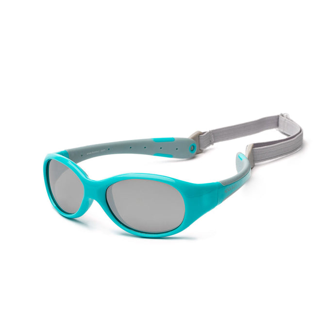 Koolsun Flex Baby Sunglasses - Aqua Grey 0-3 yrs