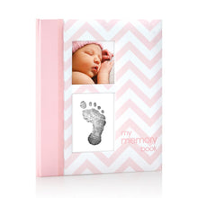 Load image into Gallery viewer, Pearhead Pink Chevron Baby Book
