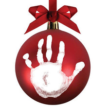 Load image into Gallery viewer, Pearhead Babyprints Ball Ornament - Red
