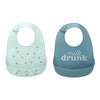 Pearhead Silicone Bib Set of 2 - Milk Drunk