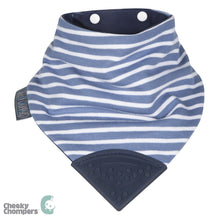 Load image into Gallery viewer, Cheeky Chompers Neckerchew - Preppy Stripes
