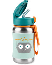 Load image into Gallery viewer, Skip Hop Spark Style Stainless Steel Straw Bottle - Robot
