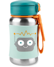 Load image into Gallery viewer, Skip Hop Spark Style Stainless Steel Straw Bottle - Robot
