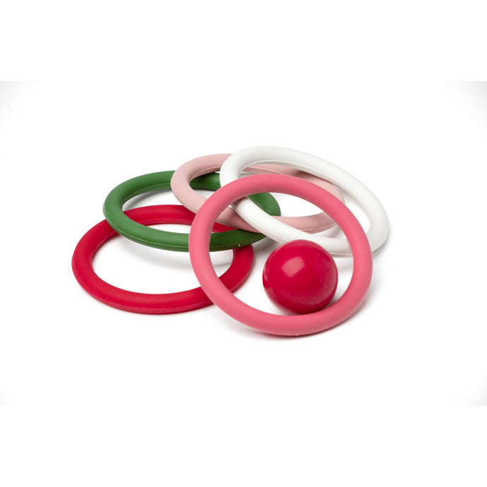 Scrunch Silicone Quoits - Pink Multi