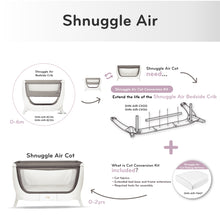 Load image into Gallery viewer, Shnuggle Air Cot Conversion Kit - Stone Grey (4)
