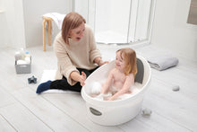 Load image into Gallery viewer, Shnuggle Toddler Bath - White &amp; Light Grey
