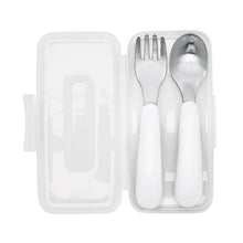 Load image into Gallery viewer, OXO Tot On-The-Go Fork And Spoon Set - Navy
